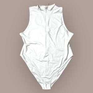 NWT Skims Rare Sleeveless Zipper Sporty One-Piece Swimsuit Marble Women’s 4X